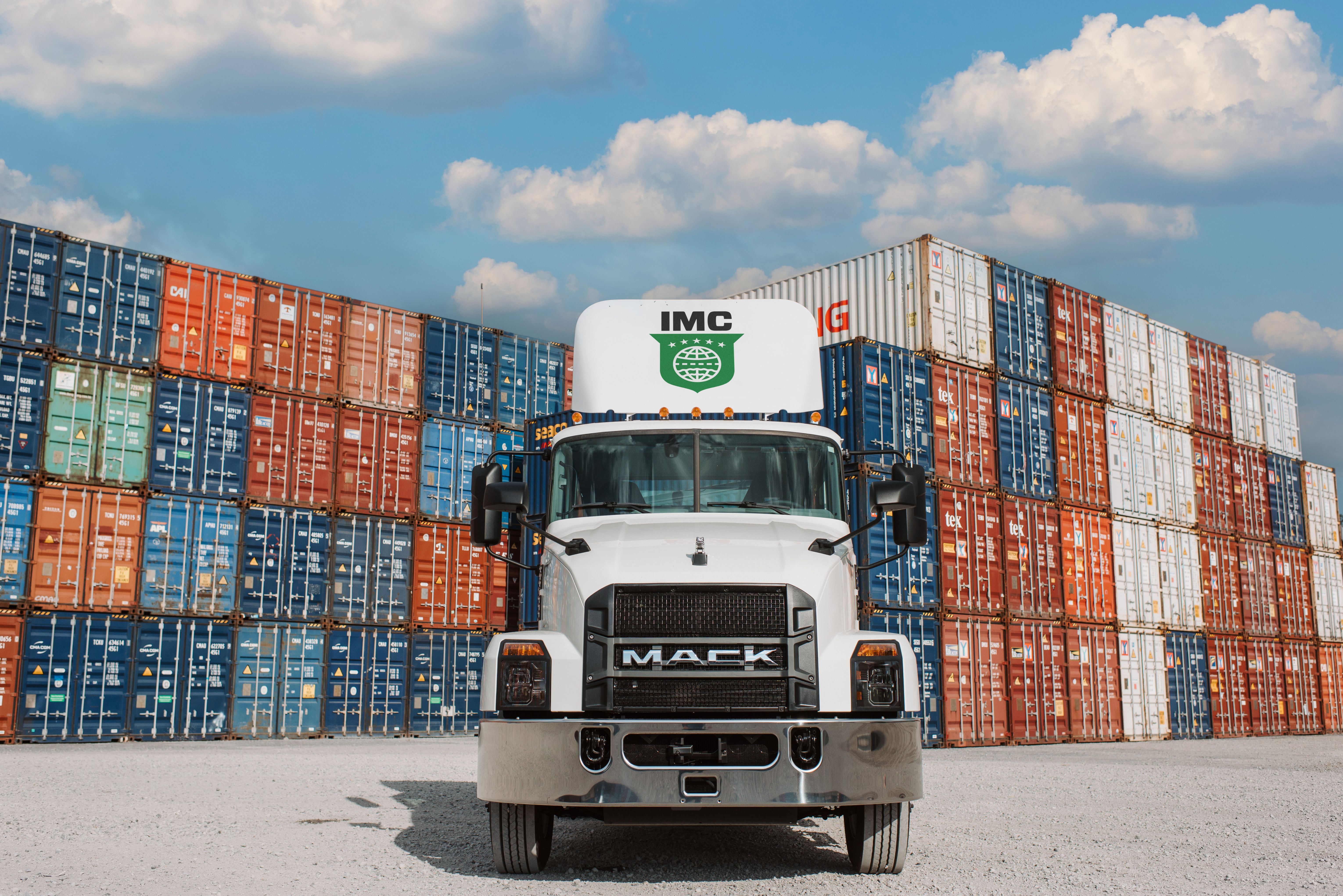 IMC Logistics Truck with Shipping Containers