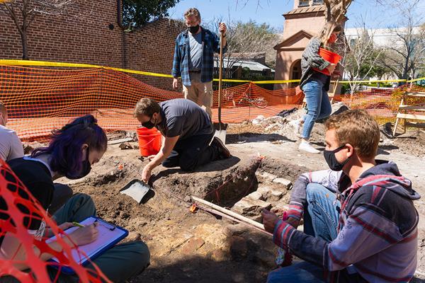 Excavation Site on the College of Charleston Campus