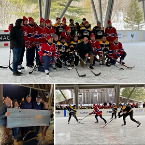 The game between Montreal Canadiens alumni and a team of generous donors