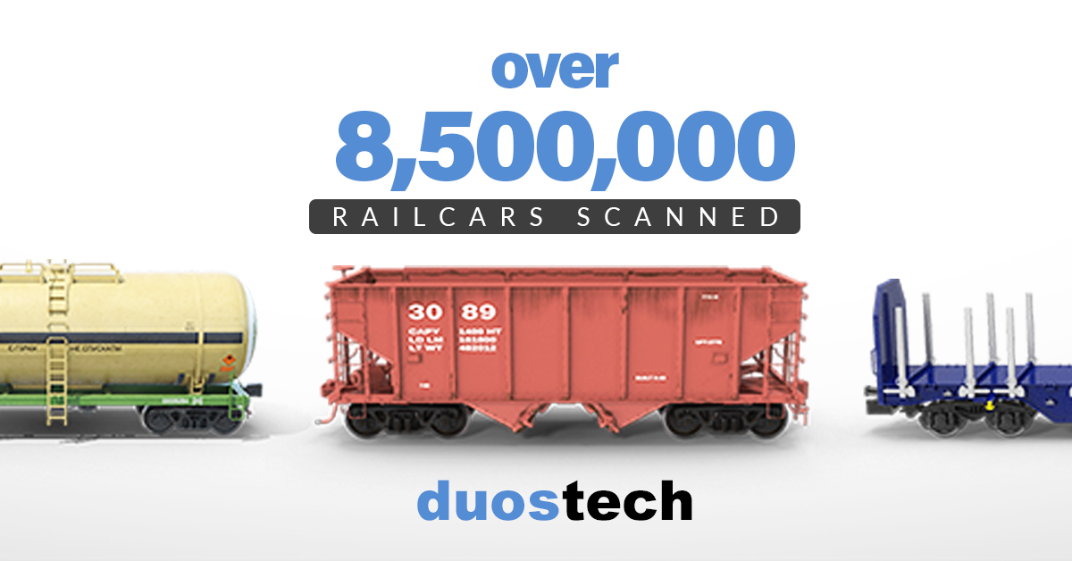 Duos RIP® Scans Over Eight and a Half Million Railcars in ‘23