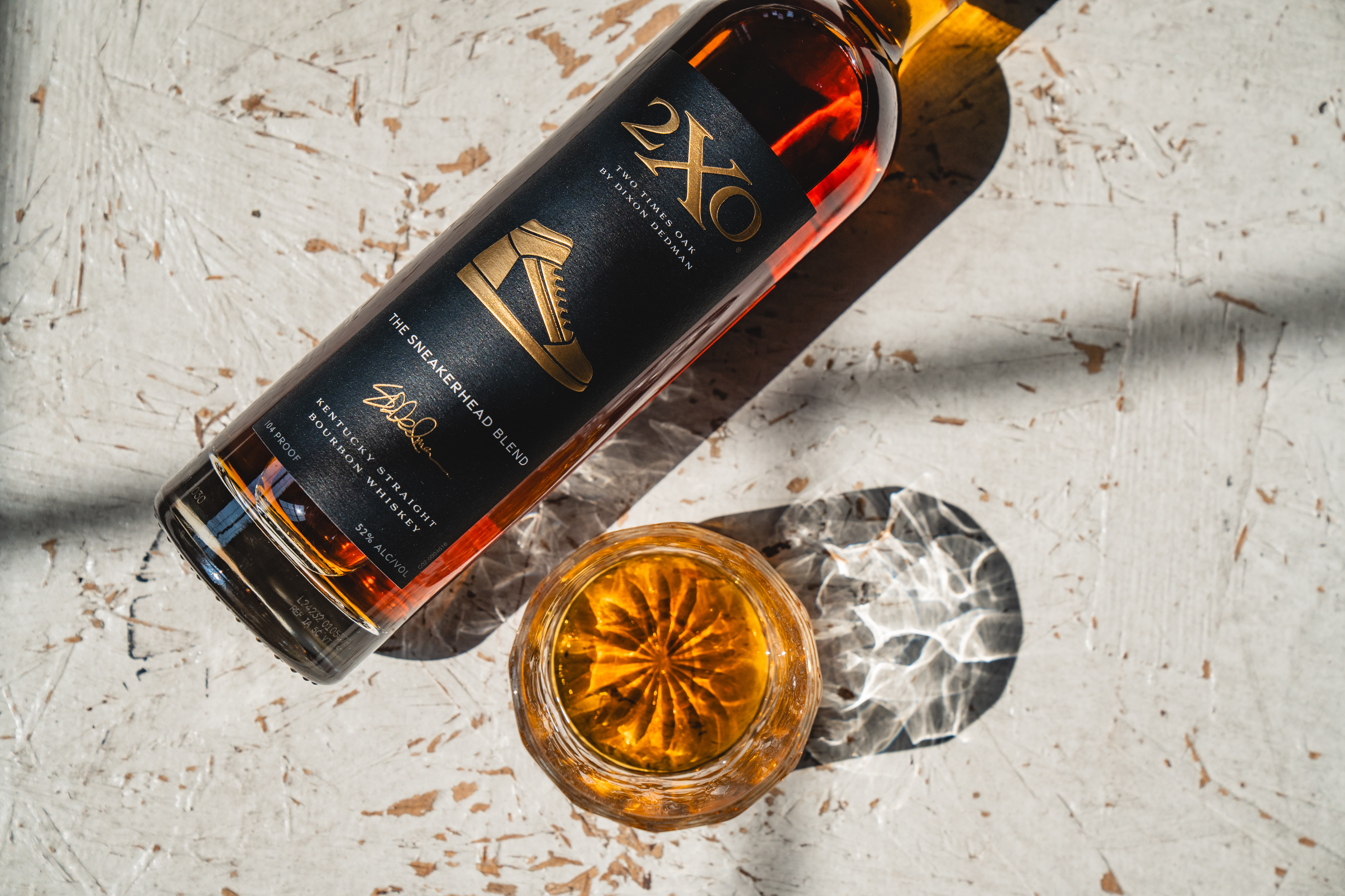 2XO, meaning Two Times Oak, refers to Dixon’s pioneering blending process where every 2XO expression has additional oak exposure. The Sneakerhead Blend is comprised of two proprietary mash bills - a high rye 35% bourbon mash bill and a moderate rye 18% bourbon mash bill.