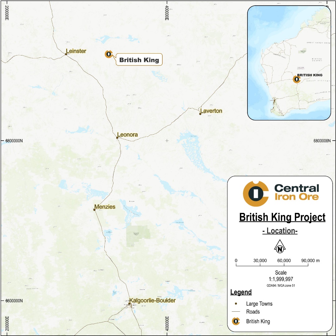 Figure 3. British King Project Location