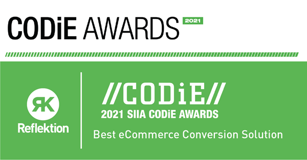 “Everything Reflektion offers is designed to provide a more accurate and optimized experience to your customers,” said Amar Chokhawala, Founder and CEO, Reflektion. “From search to sale, we help you create relevant experiences that drive conversions. We are honored to be recognized by the SIIA for the Best eCommerce Conversion solution.”