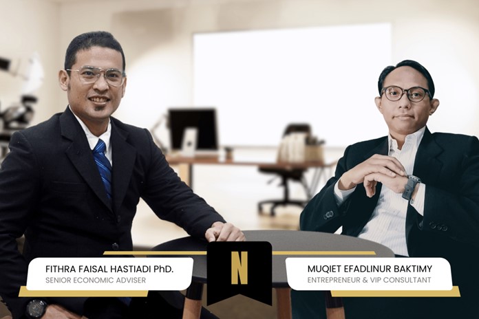 Top Economist - Fithra Faisal Hastiadi PhD. (left) and Entrepreneur - Muqiet Efadlinur Baktimy (right)