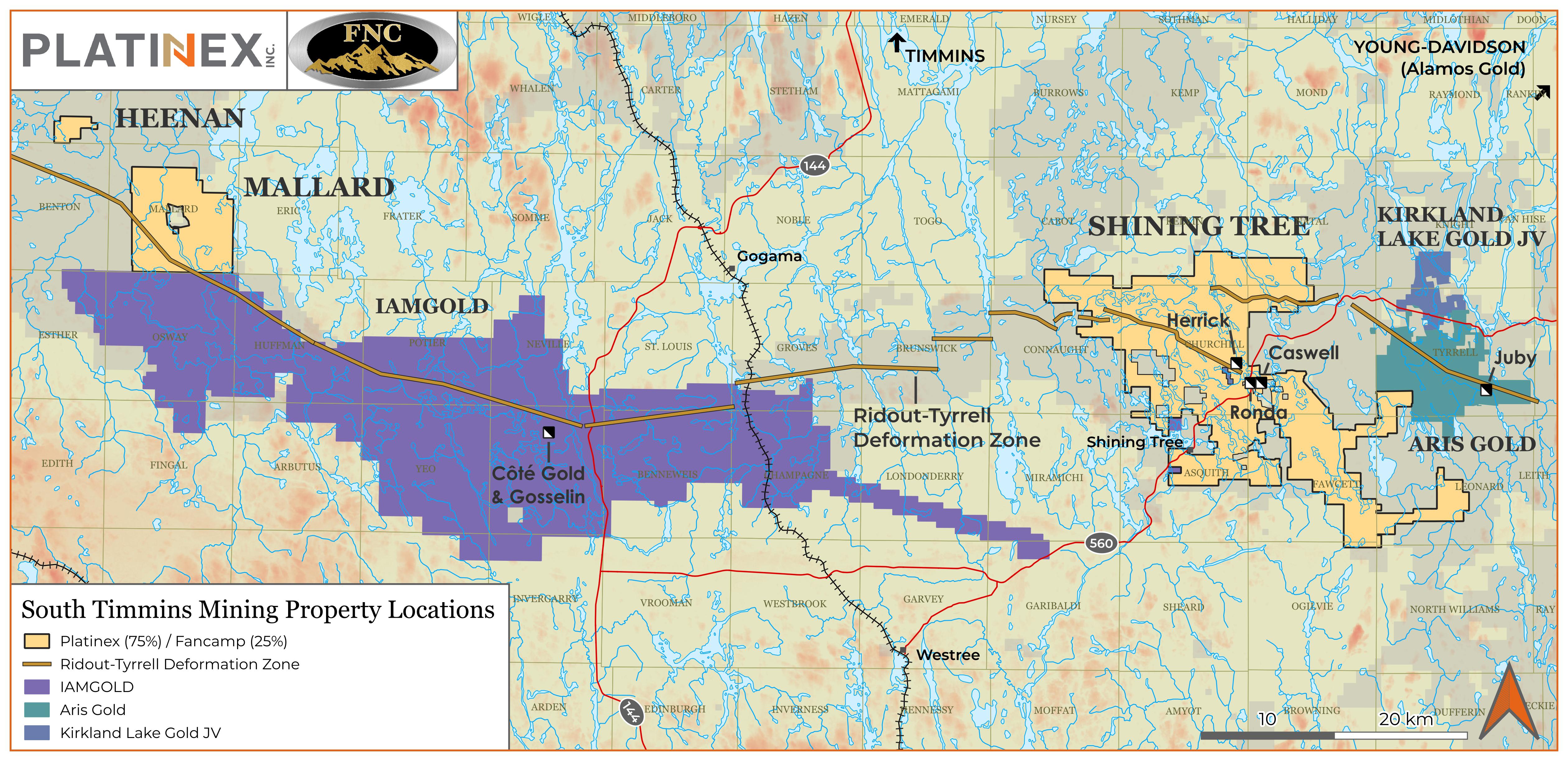 South Timmins Mining_Property Location Map_07282023
