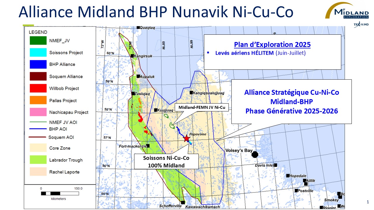 Figure 1 Alliance MD-BHP Nunavik Ni-Cu-Co
