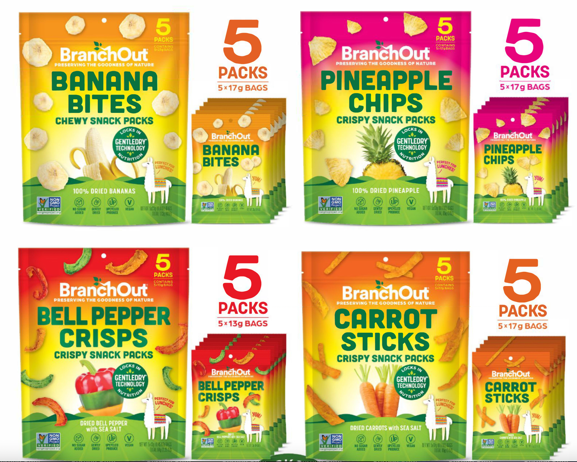 BranchOut Food Snack Pack Line