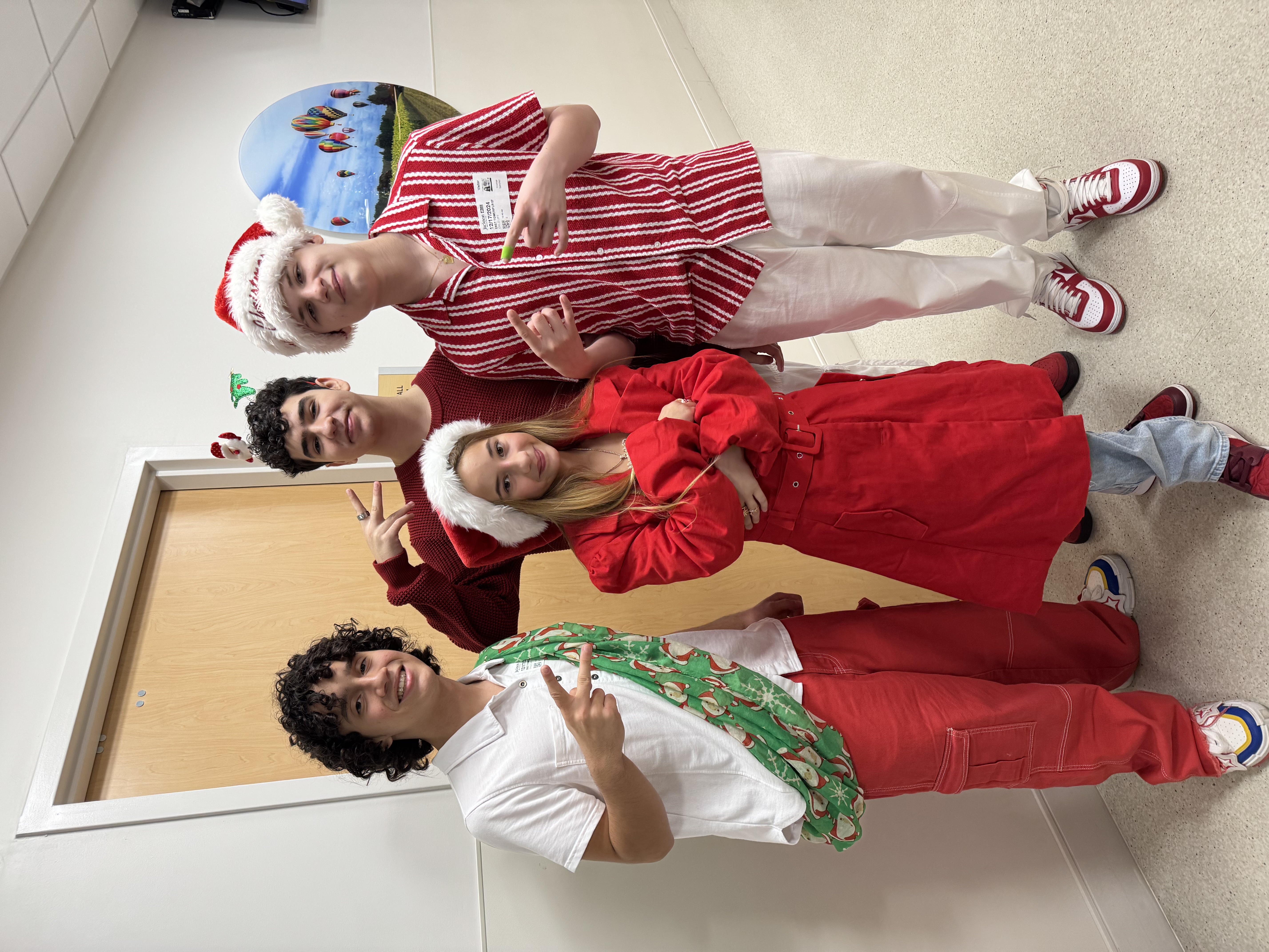 Mandy Corrente and Menudo visited the bedsides of patients at Holtz Children's Hospital with the Musicians On Call Bedside program for Hope for the Holidays