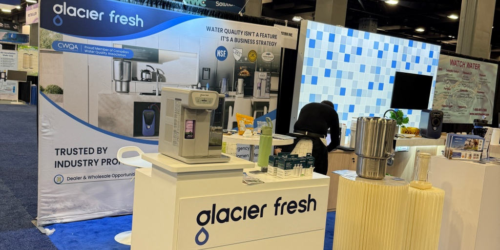 Glacier Fresh water filter systems at the WQA Convention & Expo