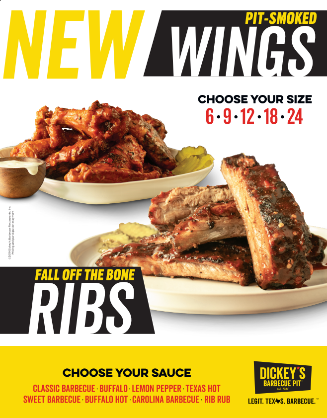 Dickey s Barbecue Pit Changes the Game with New Wings and