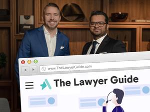 Erling Løken Andersen and Ali Ahmed, CEO, from The Lawyer Guide.