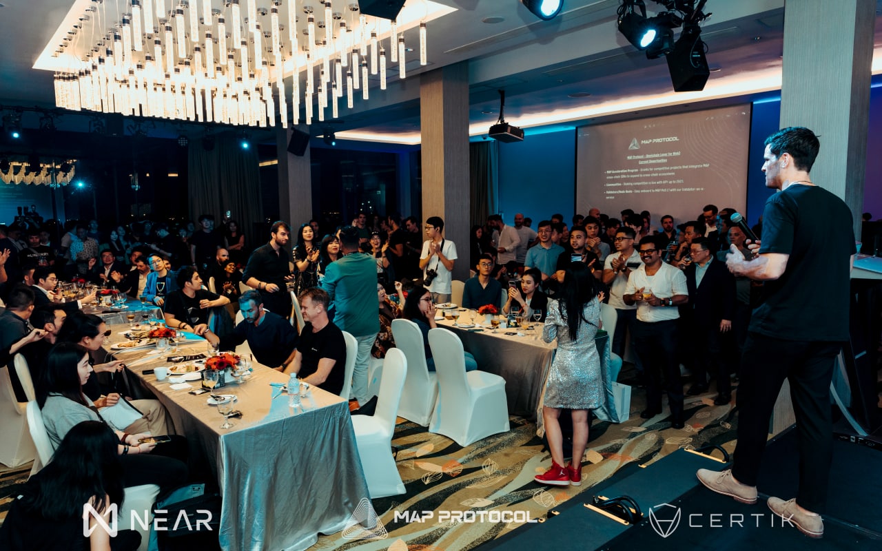 MAP Protocol, CertiK & NEAR Protocol hosting Web3 007 Gala at Token2049 Singapore
