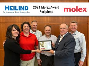 Molex Recognizes Heilind Electronics as 2021 Award Recipients