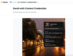 GenAI With Content Credentials 