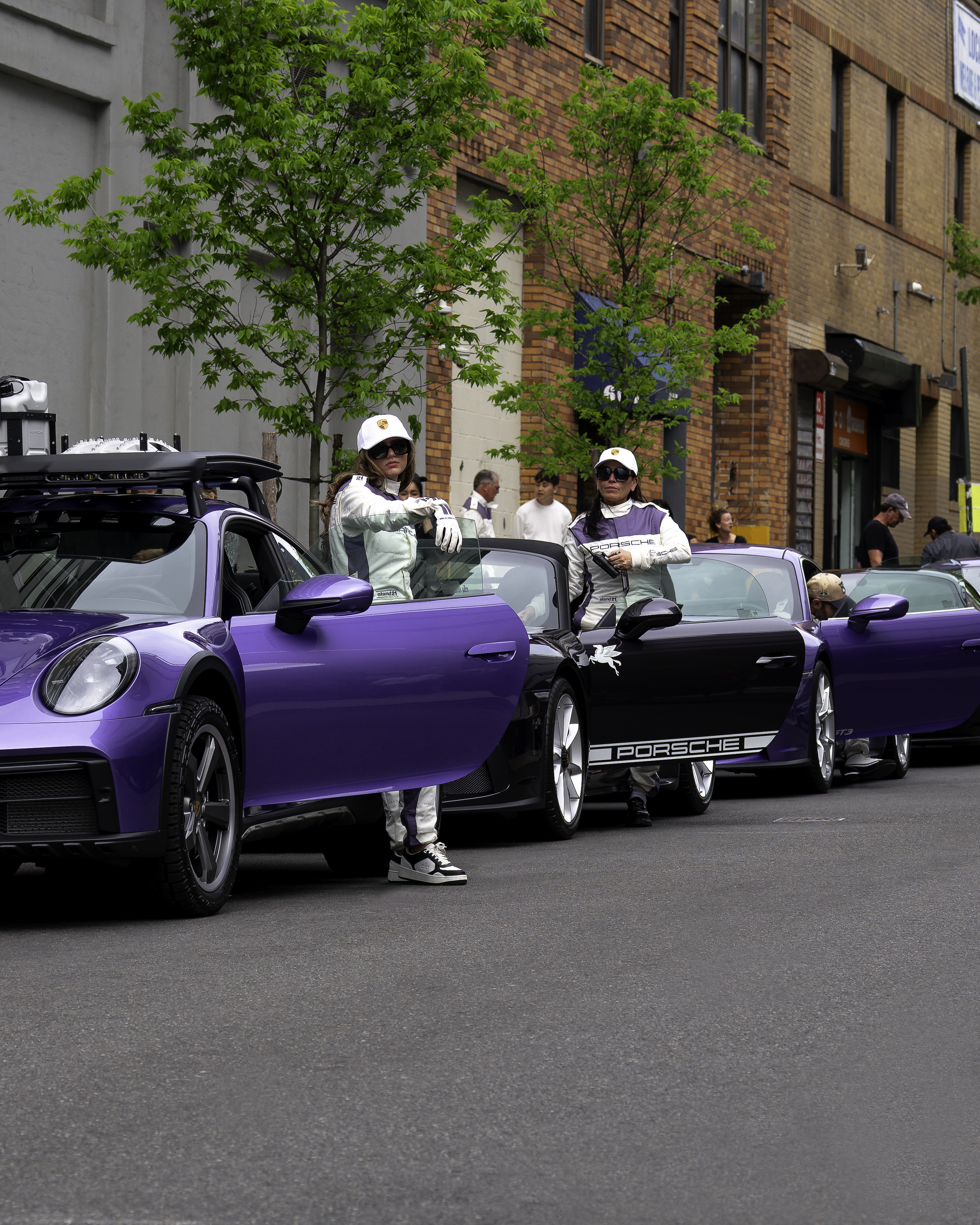 Eclectic array of Porsche cars led by the all-electric Macan celebrate fashion’s big night in New York City