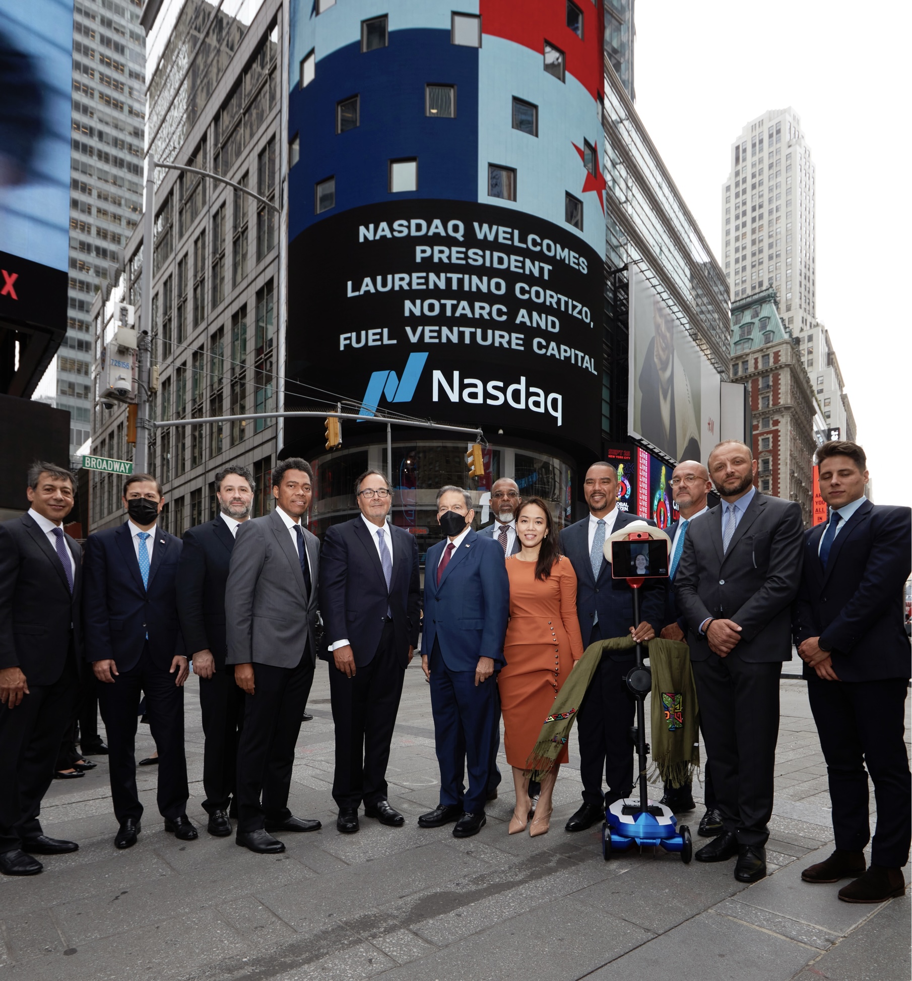 PDF at Nasdaq Headquarters NY