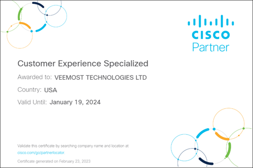 CISCO CUSTOMER EXPERIENCE SPECIALIZATION (CX)