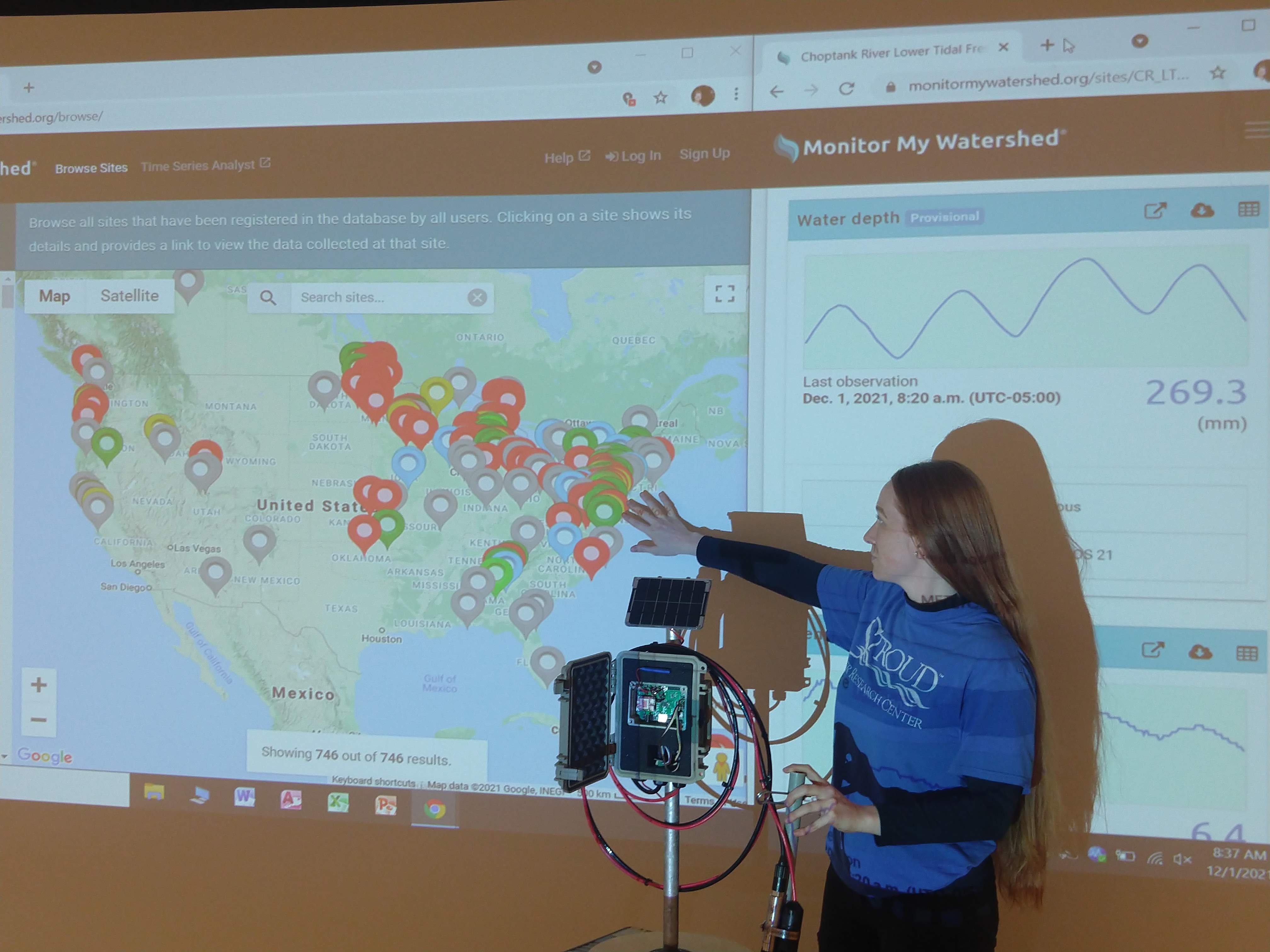 EnviroDIY™ Monitoring Stations send water data in real-time to Monitor My Watershed®, an environmental data sharing and visualization portal.