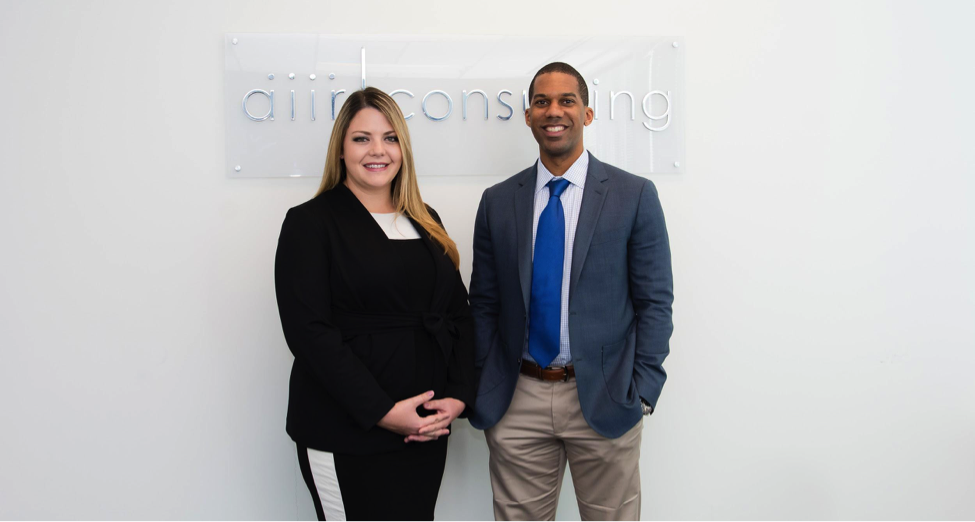 Meghan Tobin (left) and Terence Jones (right) at the AIIR headquarters office outside of Philadelphia.