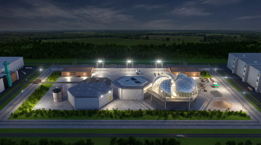 Applied Atomics 100MW Power Plant Rendering