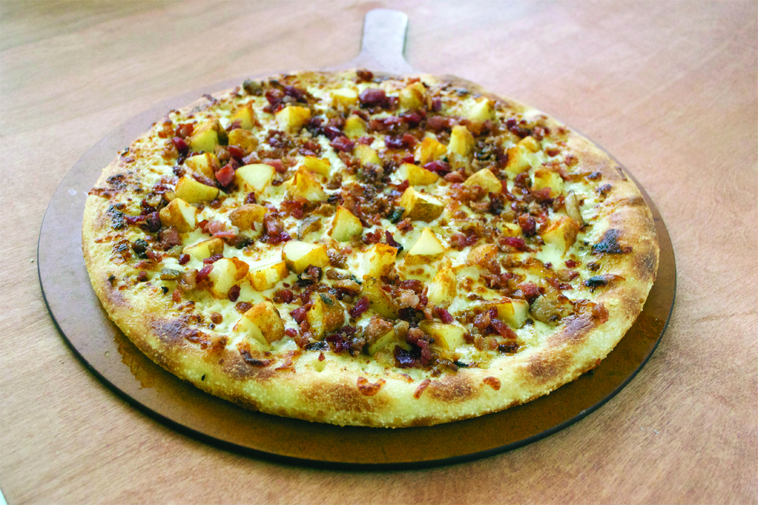 Snappy Tomato Pizza Award-Winning Loaded Potato Pizza - featured in the Family Fun Guide 2019 Family Focused Day Drip Travel Assistant.  www.SnappyTomato.com/SnappySummer - #SnappySummer