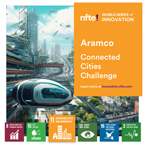 Submit an entry for the World Series of Innovation's Aramco Connected Cities Challenge (SDG 11). Prizes range from $300 to $1,500 with challenges focused on advancing the UN Sustainable Development Goals. Eligible teams and individuals worldwide can sign up at innovation.nfte.com.