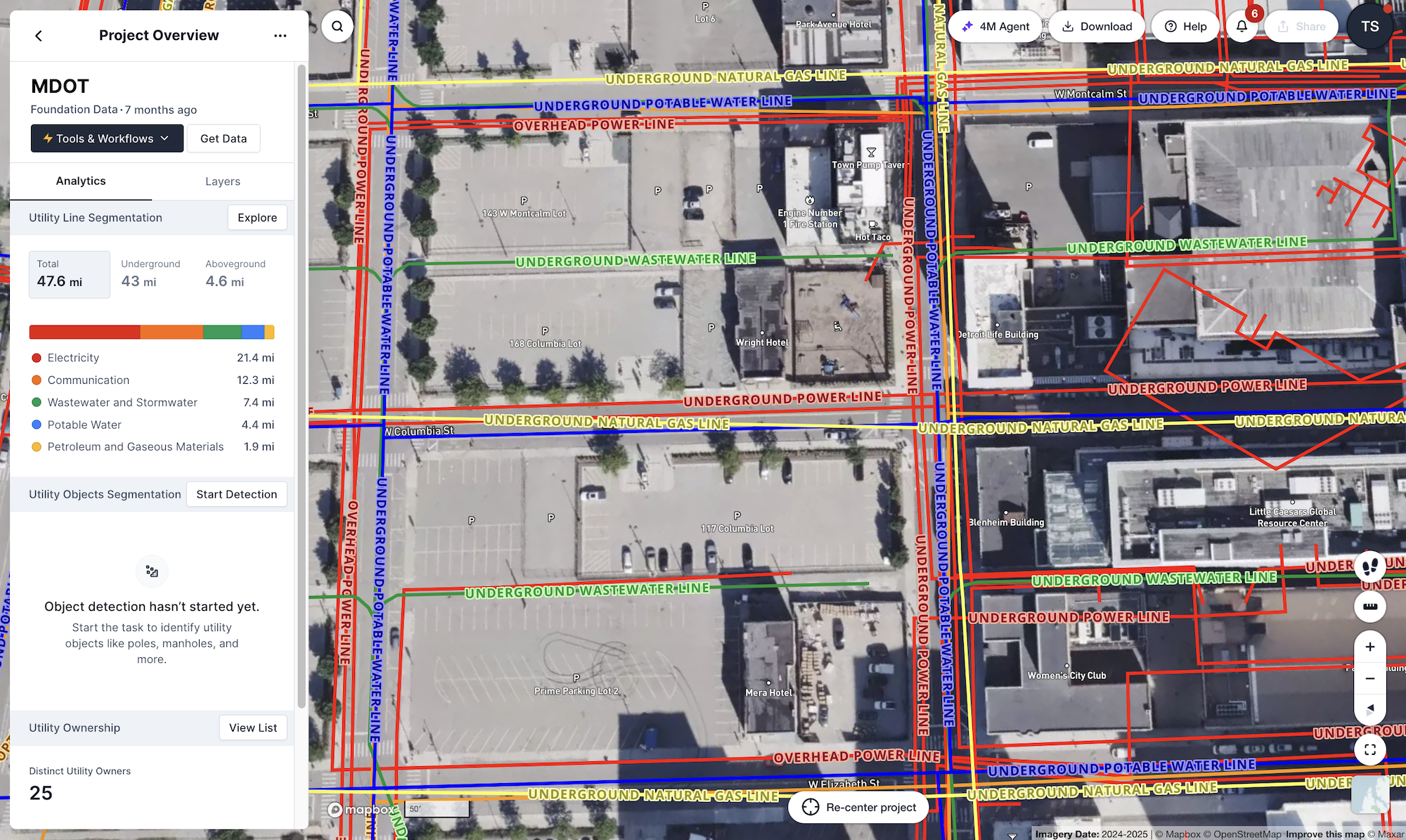 4M Analytics Maps Subsurface Utilities in Detroit for Michigan Department of Transportation