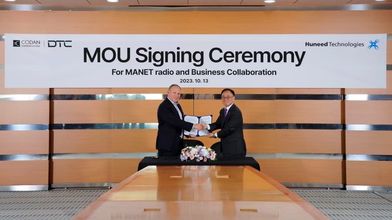 omo Tactical Communications (DTC) Receives Order to Deliver MANET Soldier Solutions to Korean Forces and Signs MoU With Huneed Technologies.