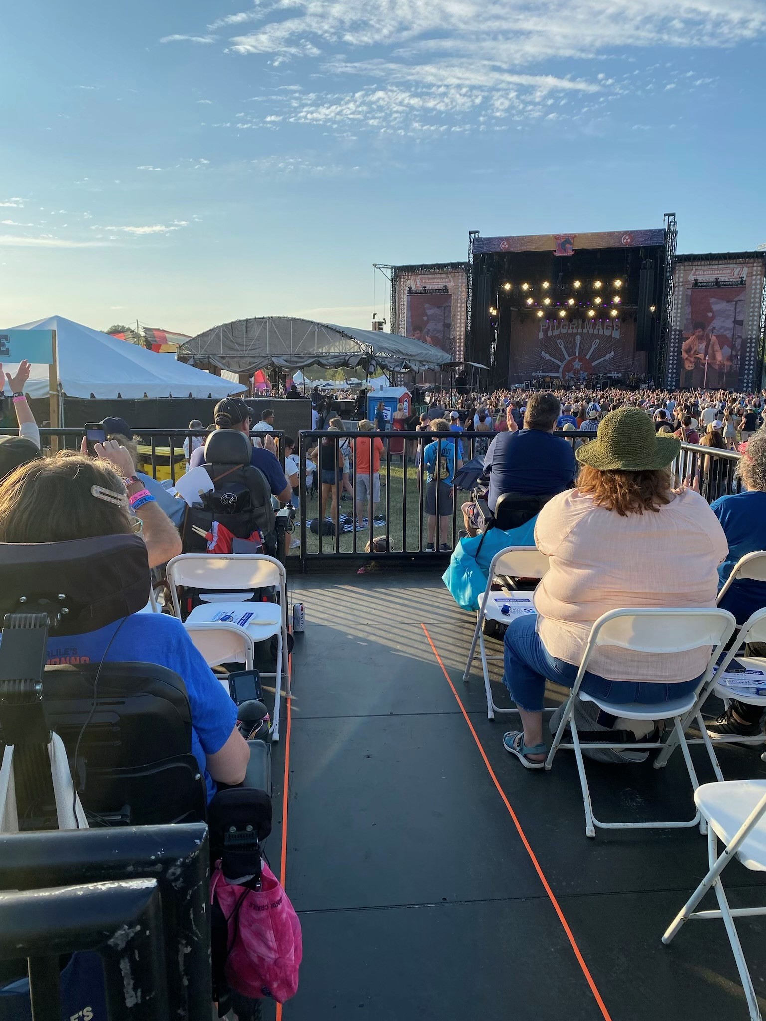 National Seating & Mobility Pilgrimage Music & Cultural Festival Viewing Platform