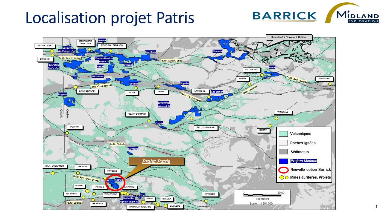 Figure 1 Localisation projet Patris