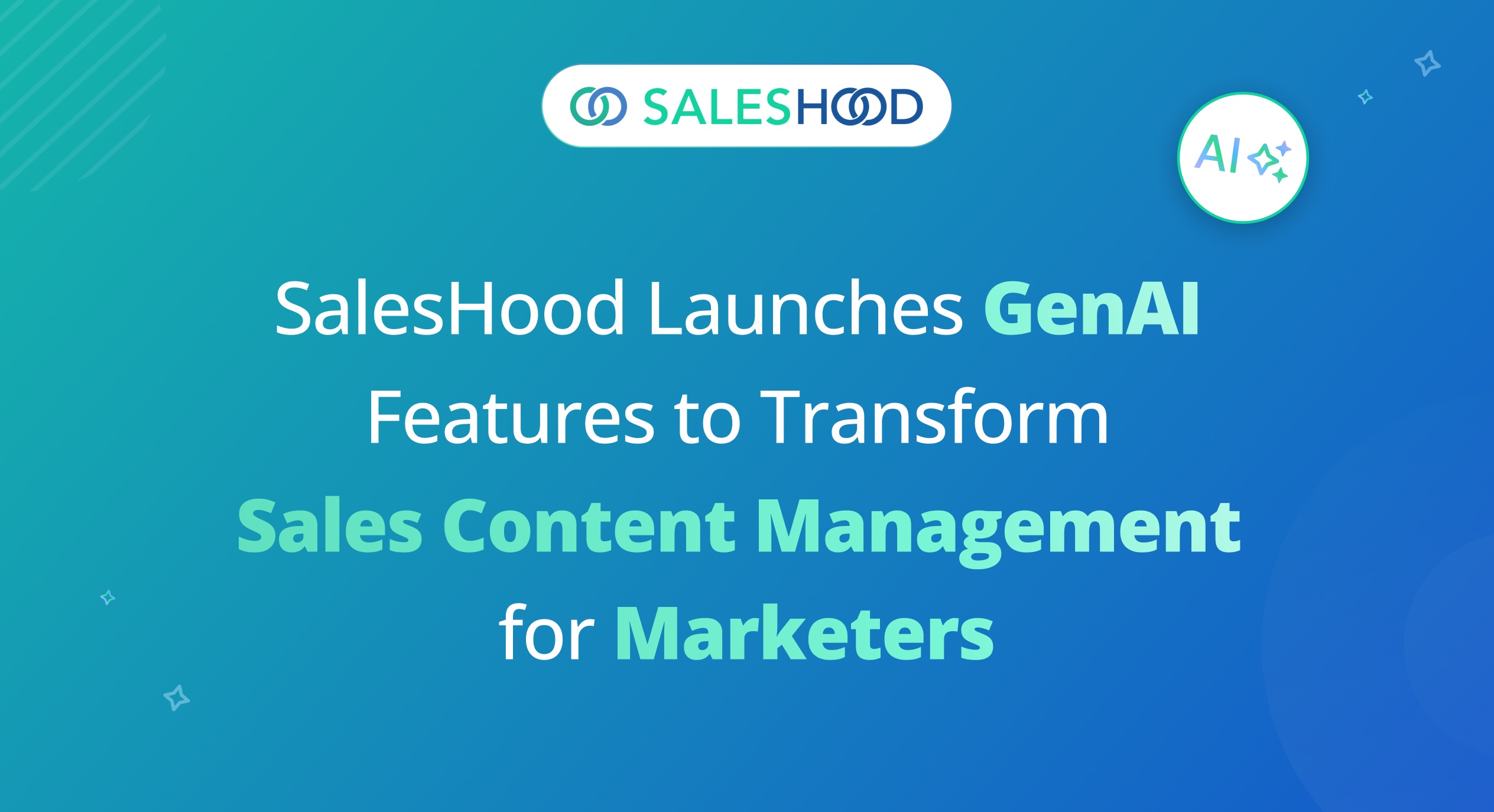 SalesHood Launches GenAI Features for Marketers