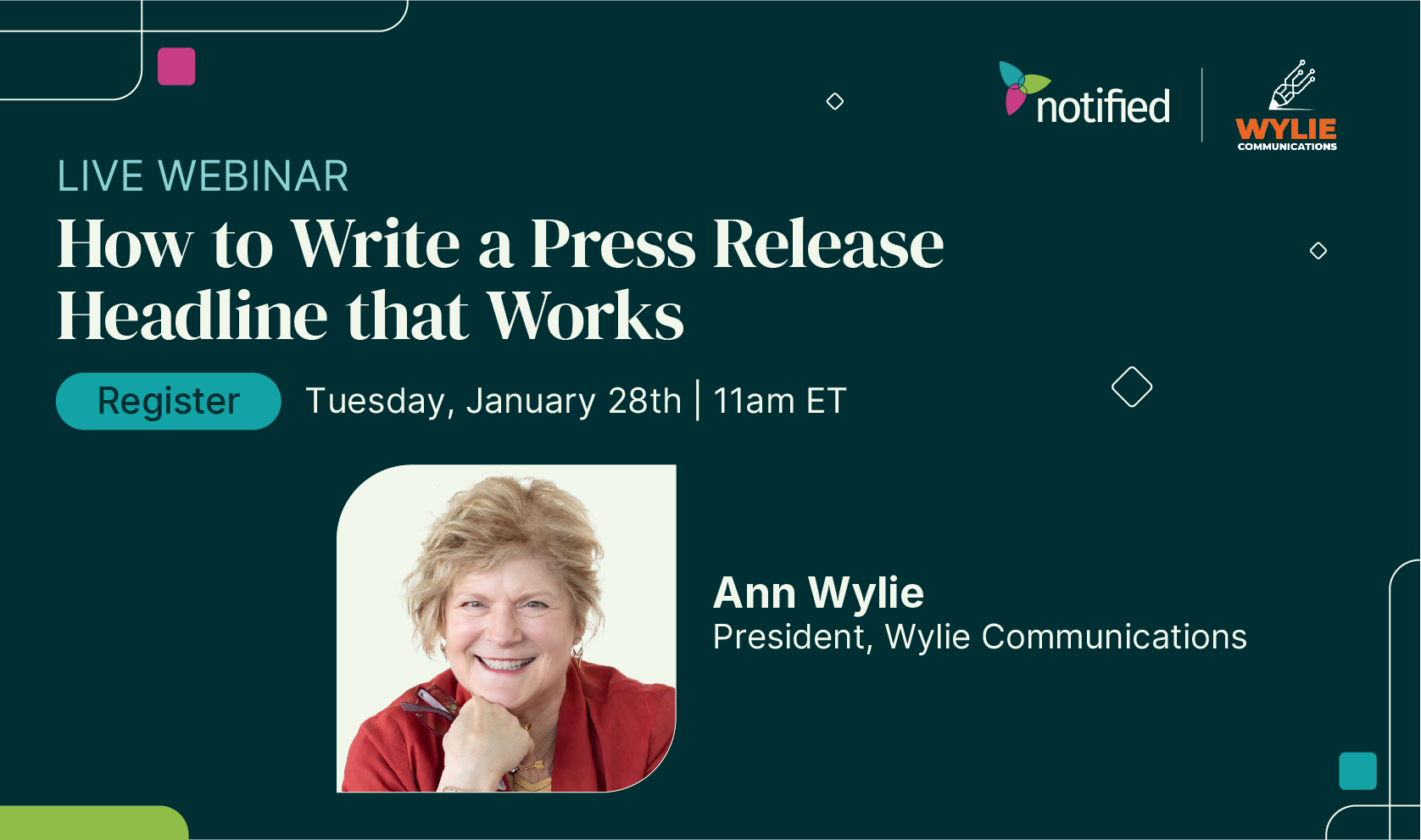 Master the Art of Headlines: Join Ann Wylie for a Free Webinar to Boost Press Release Impact!