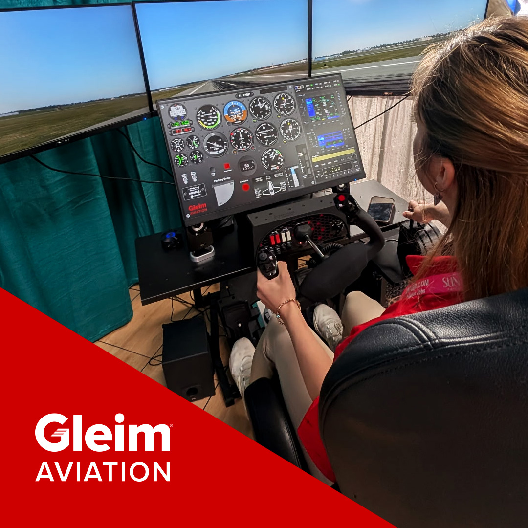 Gleim Aviation's XFTC Flight Training Simulation in Action