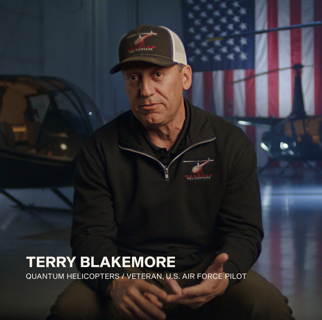 According to Terry Blackmore, United States Air Force Veteran and CEO of Quantum Helicopters, 