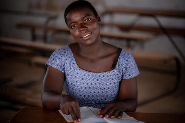 Rabecca, a 15-year-old in Chimwenje, Malawi