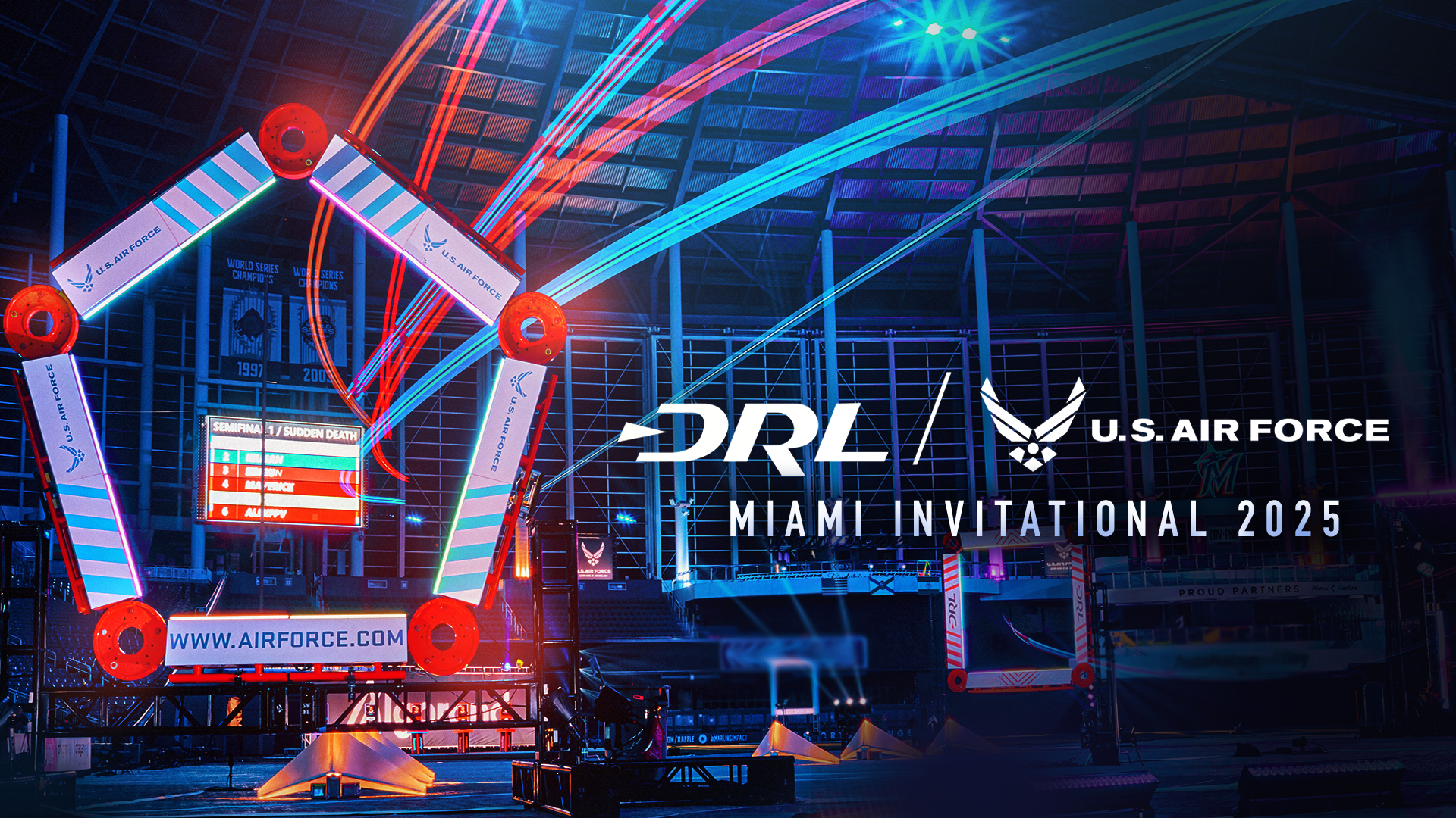 Drone Racing League and U.S. Air Force Miami Invitational 2025