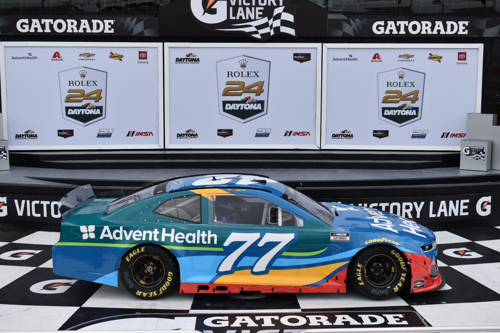 During the 2020 season, Ross Chastain will drive the No. 77 AdventHealth Chevrolet Camaro ZL1 1LE, prepared by CGR, for starts at the DAYTONA 500 in Florida and the Coca-Cola 600 at Charlotte Motor Speedway in North Carolina.