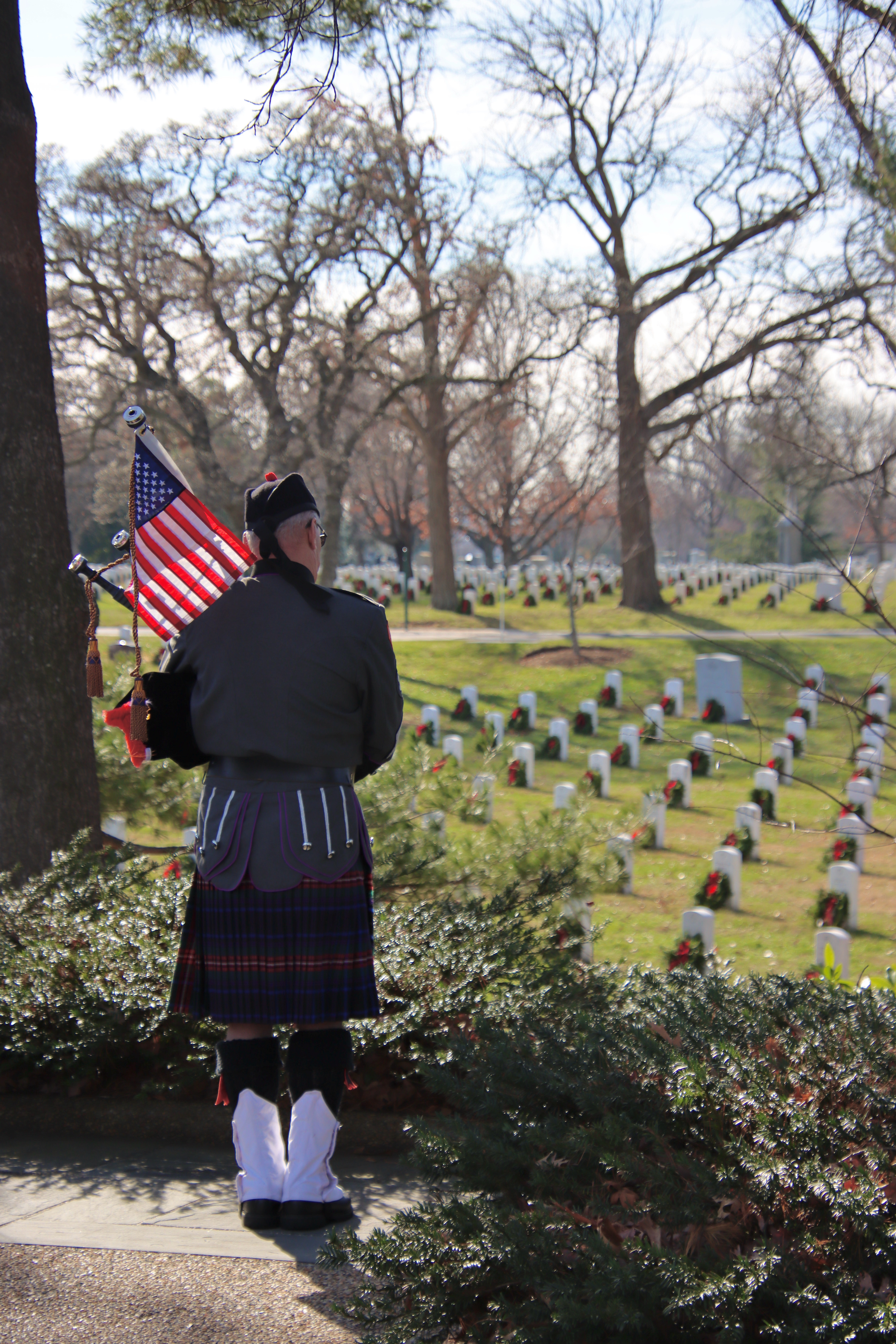 Bagpiper at Arlington