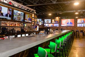 Happy’s Sports Lounge in Murfreesboro, TN, has opened with its 26 video screens fed and managed by an extensive Key Digital AV over IP system