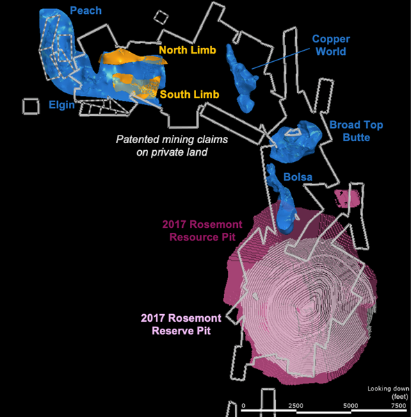 Figure 1: Plan View of the Copper World Project