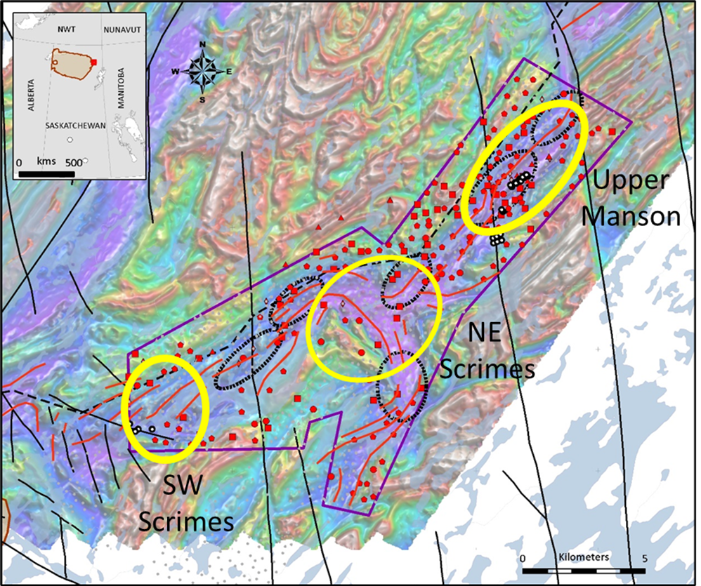 Figure 5: Hatchet Lake Target Areas