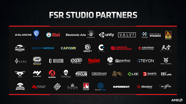 AMD FidelityFX Super Resolution Studio Partners