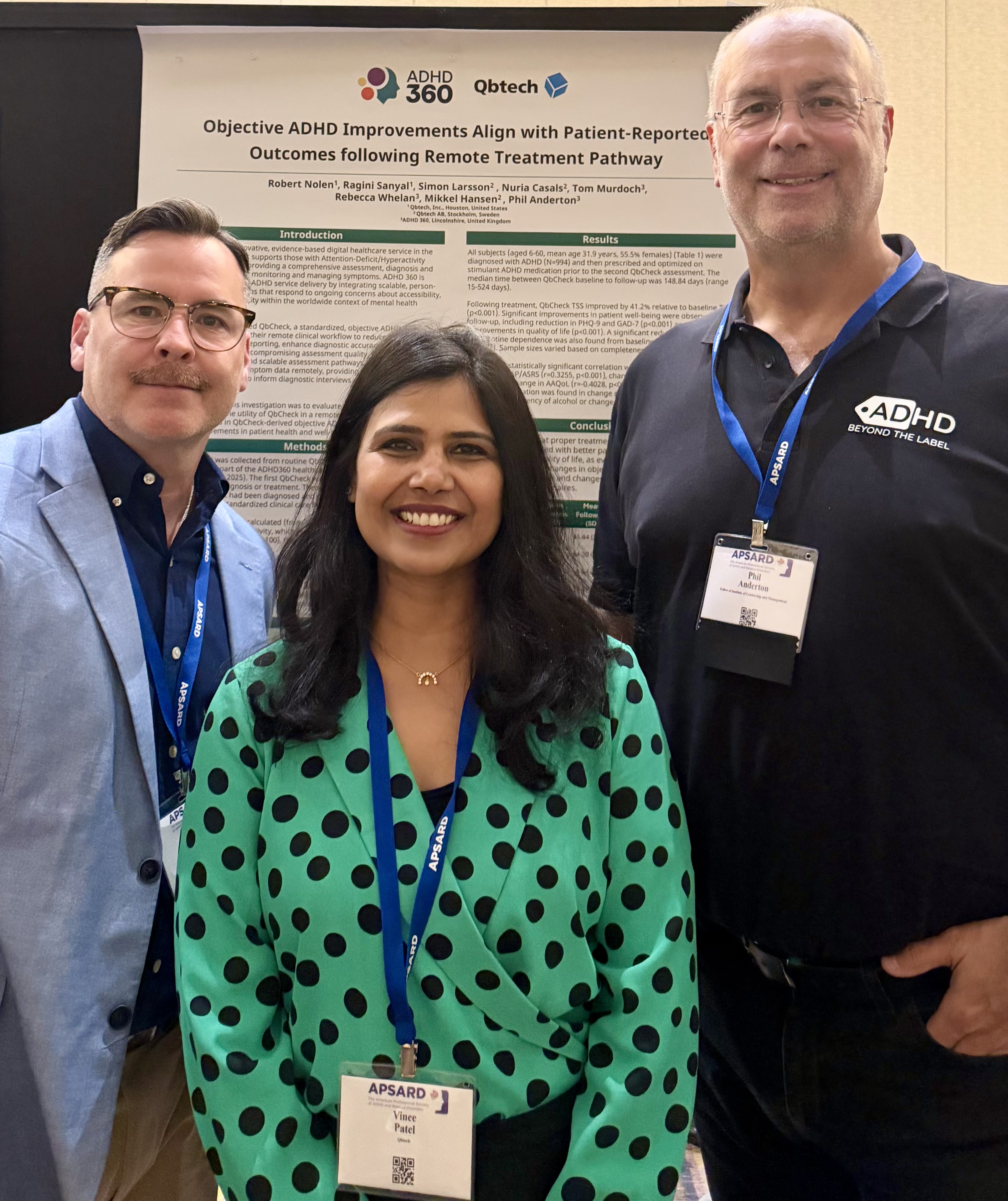 Qbtech ADHD360 APSARD poster presenters