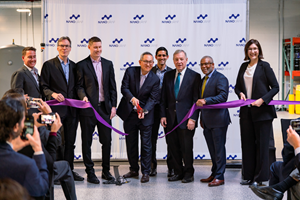 Ribbon-cutting event at NanoGraf's Chicago headquarters and facility. 