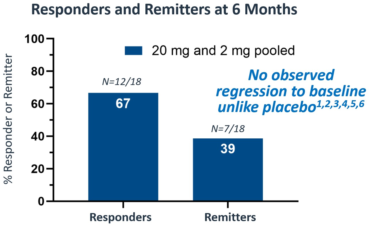 Responders and Remitters at 6 Months