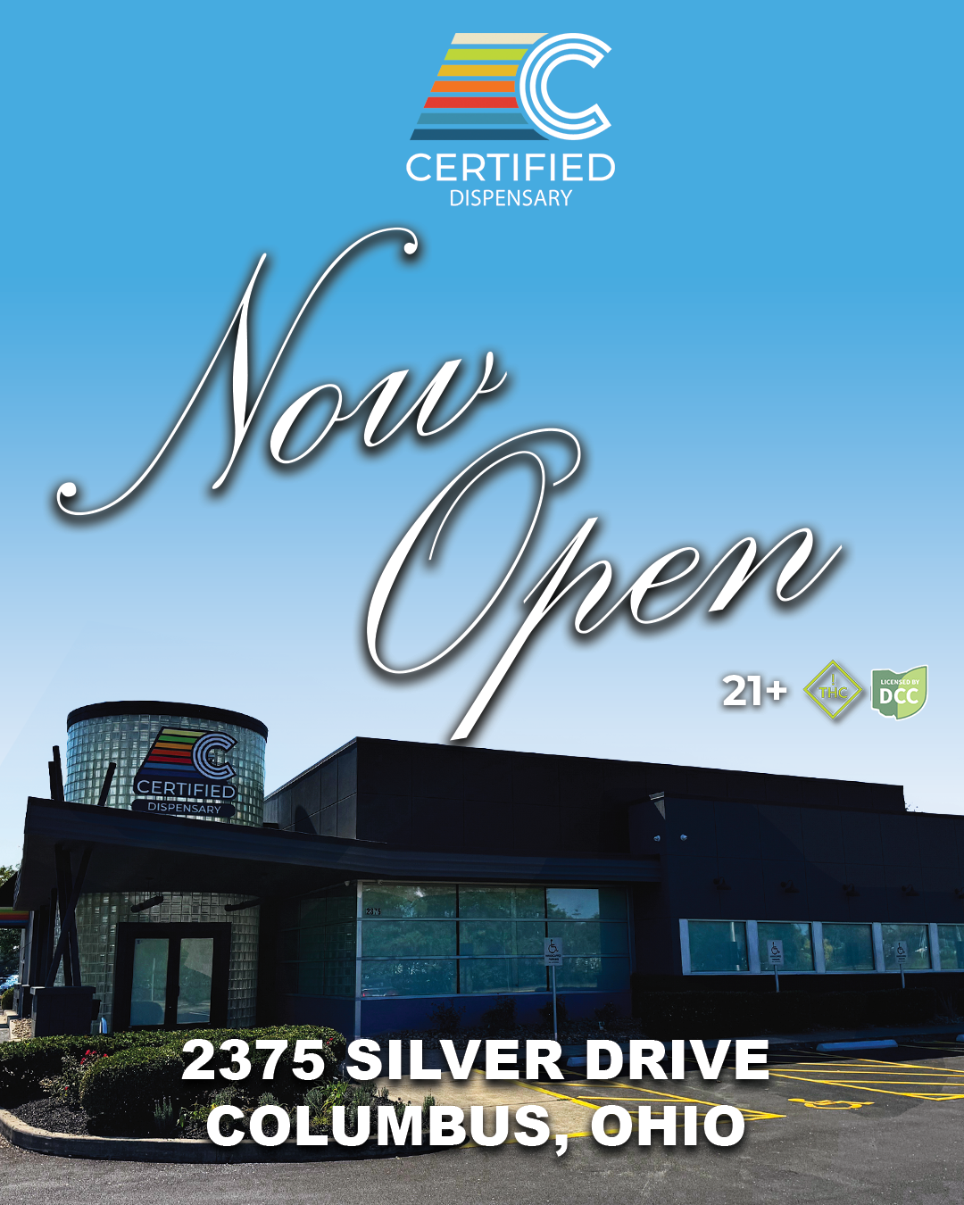 Certified Dispensary in Columbus Ohio, with drive-through ordering