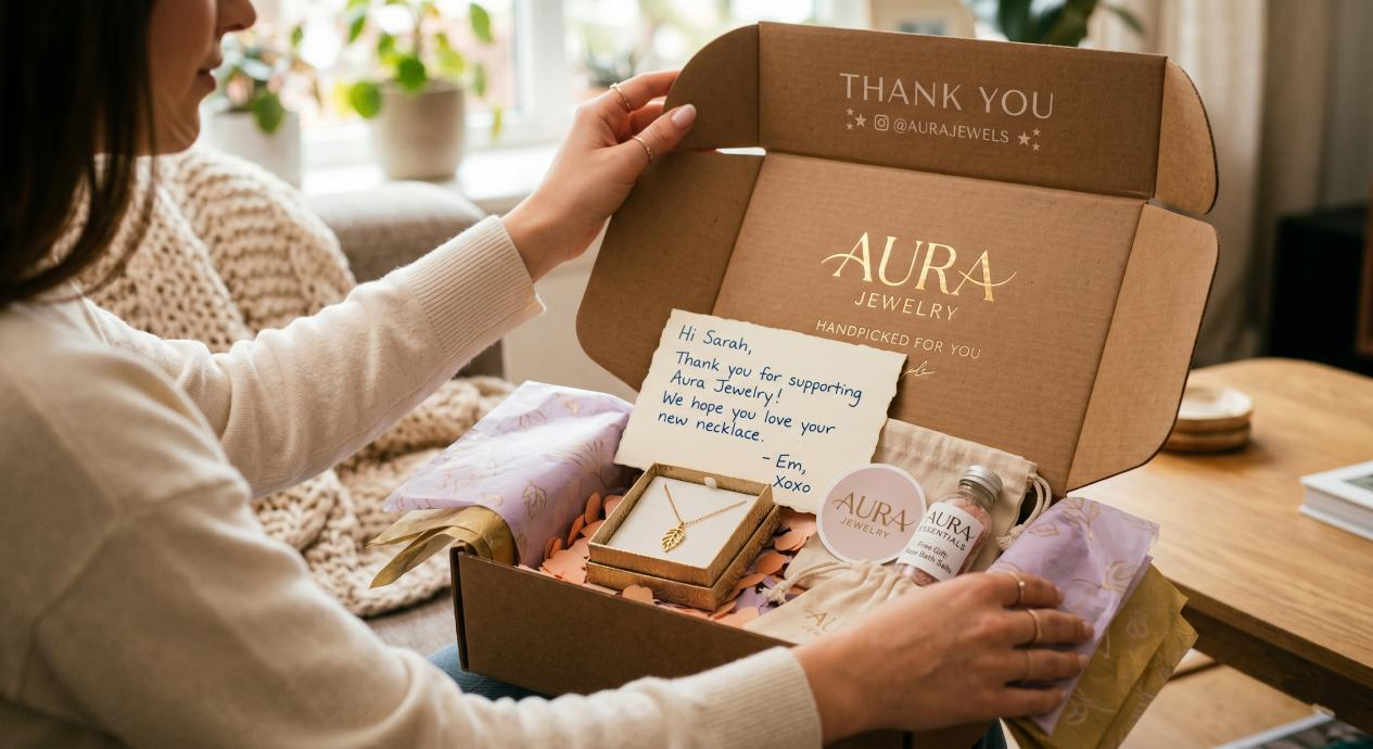 A personalized unboxing experience