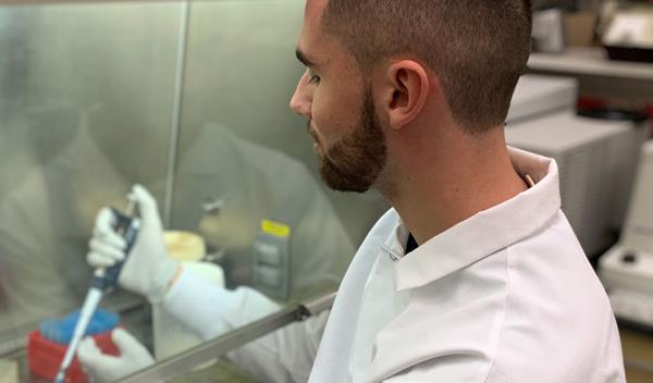 College of DuPage Biological Sciences alumnus Anthony Acevedo accepted a four-month position at an Illinois Department of Public Health lab in Chicago to help test the thousands of daily COVID-19 samples sent to the lab for processing.