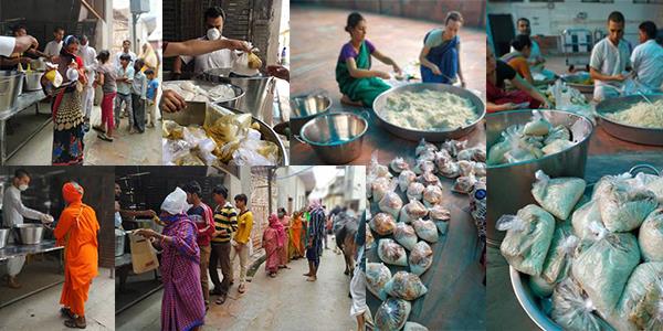 Amid the world’s largest lockdown, Radhe Kunj safely distributes over 700 meals a day to anyone in need, ensuring that no one in the ashram’s vicinity goes hungry as a result of the lockdown.
