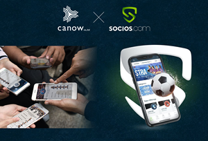 Socios.com Partners With canow Co. Ltd.